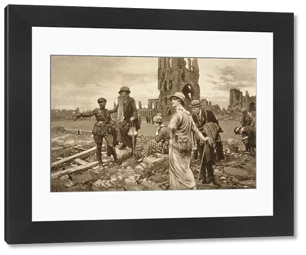Peace visitors to Flanders scenes of war, c1914-1919