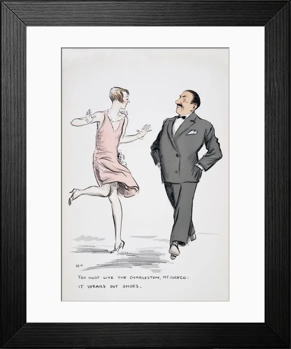 Framed Print : You must like the Charleston, Mr Greco, it wears out shoes. from White Bottoms pub Framed Print : You must like the Charleston, Mr Greco, it wears out shoes. from White Bottoms pub