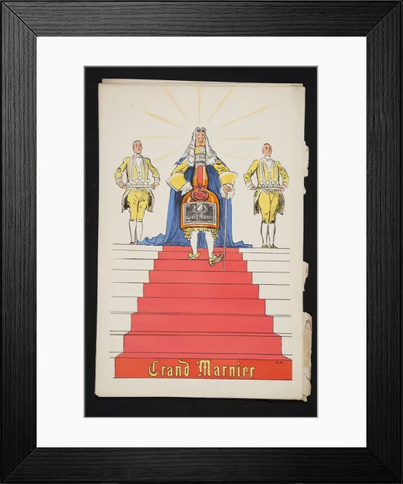 Framed Print : Advertisement for Grand Marnier, from White Bottoms pub. 1927 Framed Print : Advertisement for Grand Marnier, from White Bottoms pub. 1927