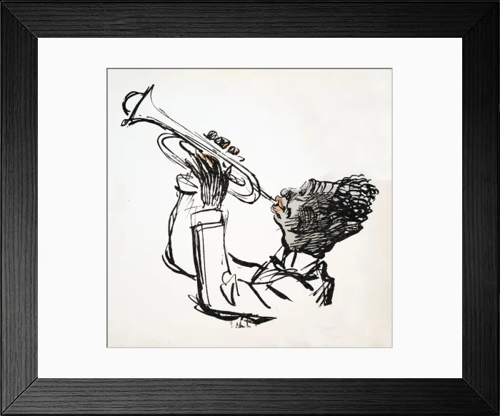 Framed Print : Trumpet Player, from White Bottoms pub. 1927 Framed Print : Trumpet Player, from White Bottoms pub. 1927