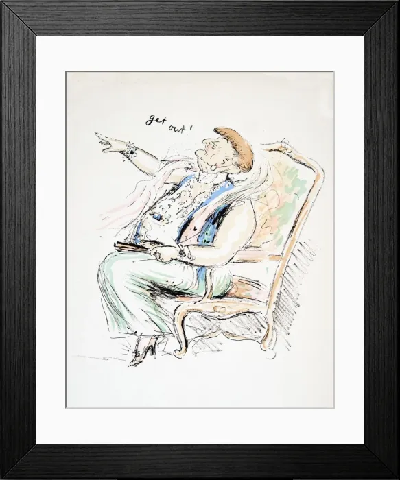 Framed Print : Get Out!, from White Bottoms pub. 1927 Framed Print : Get Out!, from White Bottoms pub. 1927