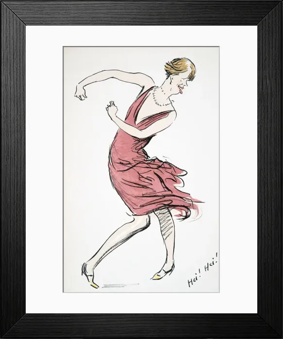 Framed Print : Dancing Transvestite, from White Bottoms pub. 1927 Framed Print : Dancing Transvestite, from White Bottoms pub. 1927
