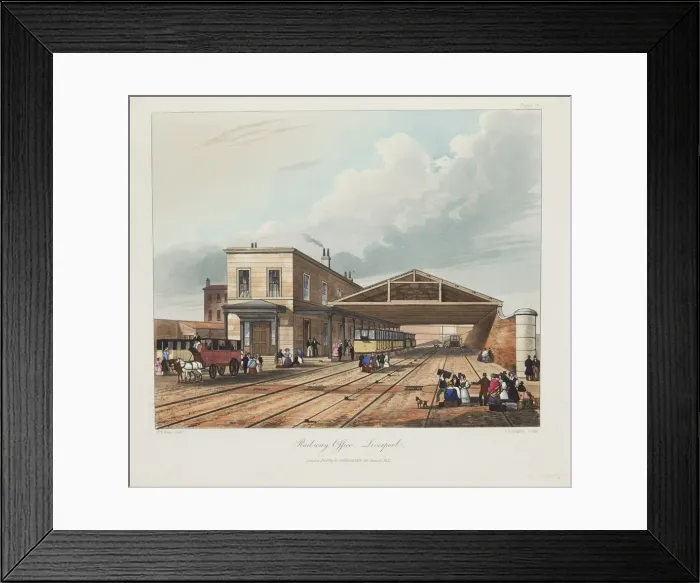Framed Print : Railway Office, Liverpool, 1831 Framed Print : Railway Office, Liverpool, 1831