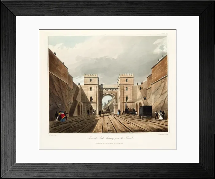 Framed Print : Moorish Arch, looking from the Tunnel, 1831. Artist: Thomas Talbot Bury Framed Print : Moorish Arch, looking from the Tunnel, 1831. Artist: Thomas Talbot Bury