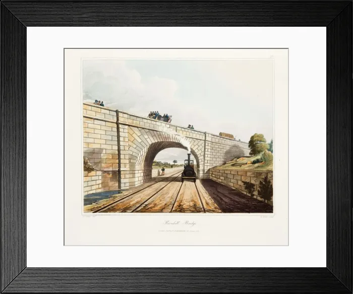 Framed Print : Rainhill Bridge, Chat Moss, near Liverpool, 1831. Artist: Thomas Talbot Bury Framed Print : Rainhill Bridge, Chat Moss, near Liverpool, 1831. Artist: Thomas Talbot Bury