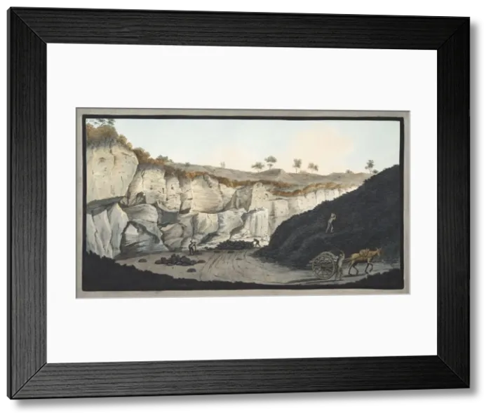 Framed Print : Representation of a thick Stratum of Lava, that ran into the sea from Mount Vesuvius in 1631, 1776 Framed Print : Representation of a thick Stratum of Lava, that ran into the sea from Mount Vesuvius in 1631, 1776