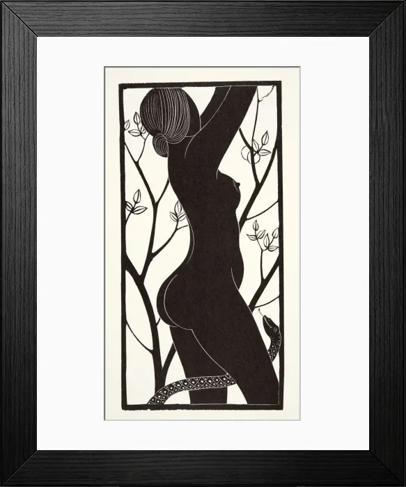 Framed Print : Eve, 1926, (wood engraving) Framed Print : Eve, 1926, (wood engraving)