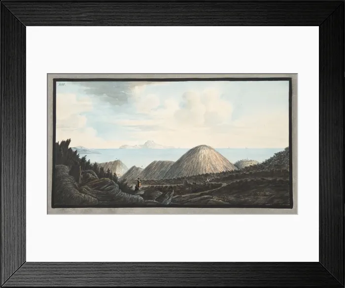 Framed Print : View of the present state of the little mountain raised by the explosion in the year 1760, 1776 Framed Print : View of the present state of the little mountain raised by the explosion in the year 1760, 1776