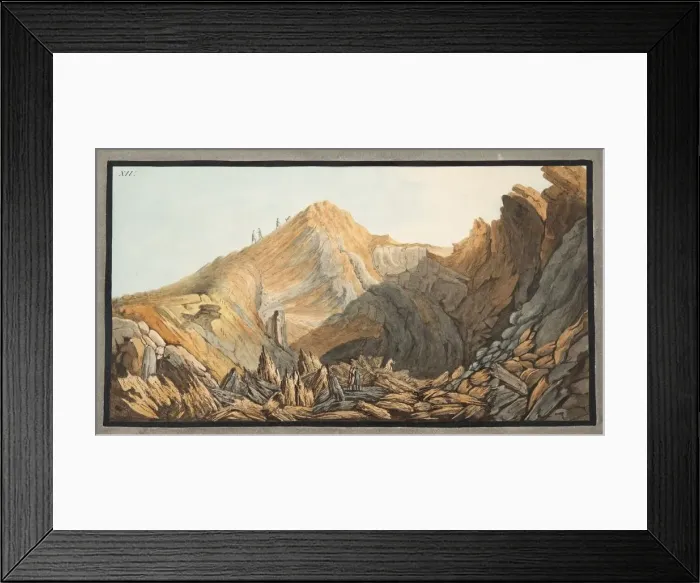 Framed Print : View of the Crater, or inside of the Cone of the little mountain, 1776 Framed Print : View of the Crater, or inside of the Cone of the little mountain, 1776