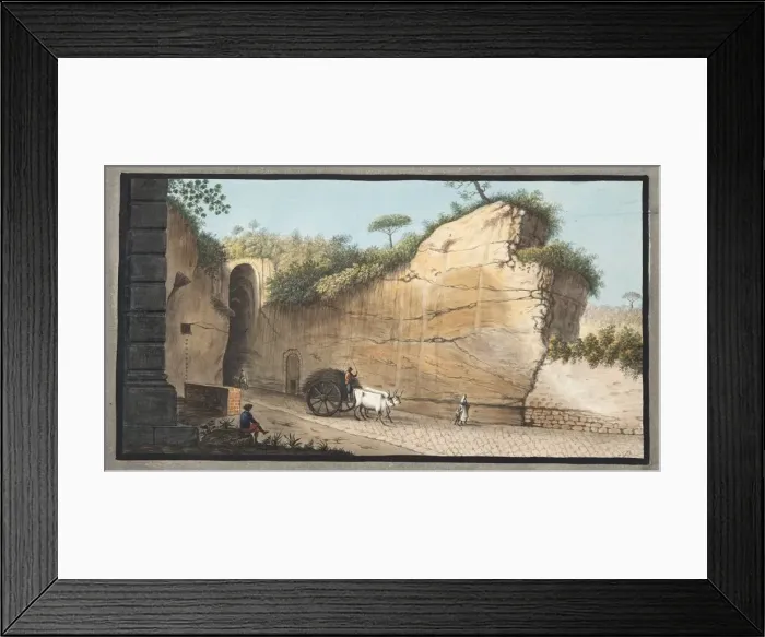 Framed Print : Entrance of the Grotta of Pausilipo, 1776 Framed Print : Entrance of the Grotta of Pausilipo, 1776