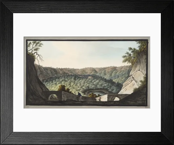 Framed Print : View into the crater of Astruni taken from the spot represented in Plate XIX, 1776 Framed Print : View into the crater of Astruni taken from the spot represented in Plate XIX, 1776