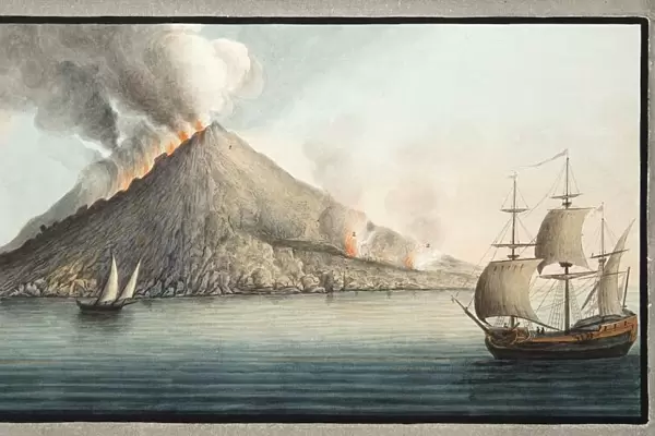 View of the island of Stromboli taken by Monsieur Fabris, 1776