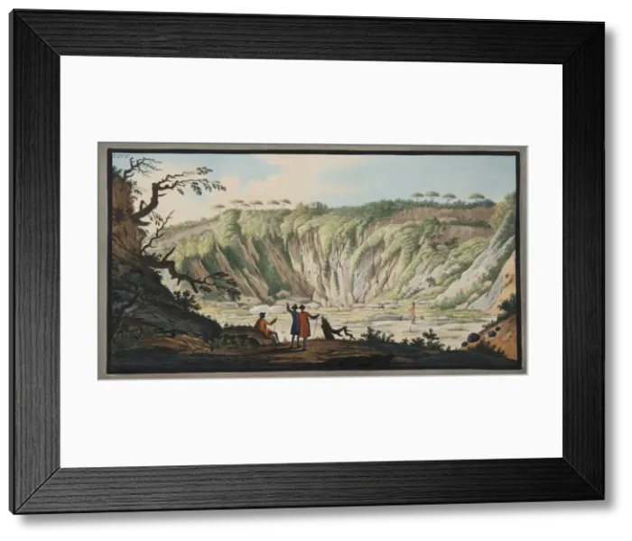 Framed Print : View taken from the bottom of the Crater of Monte Nuovo, 1776