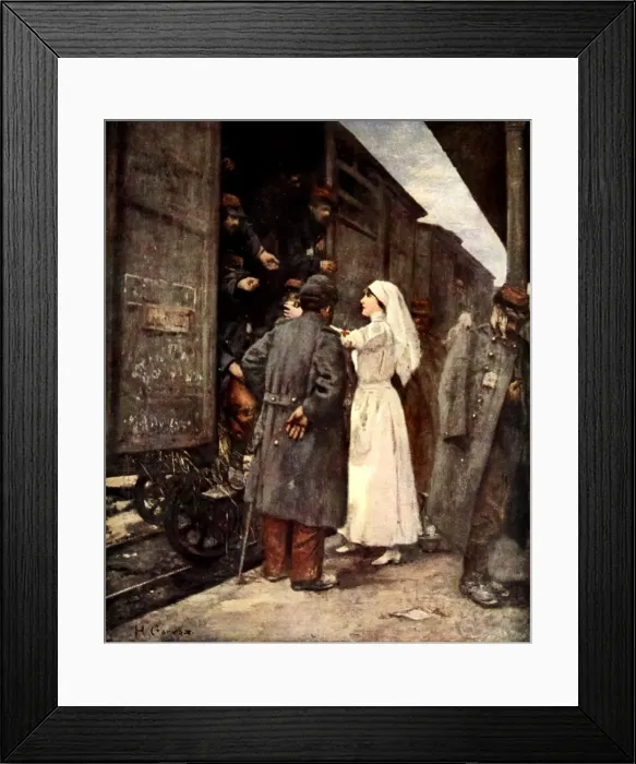 Framed Print : Train of the Wounded, 1915 Framed Print : Train of the Wounded, 1915