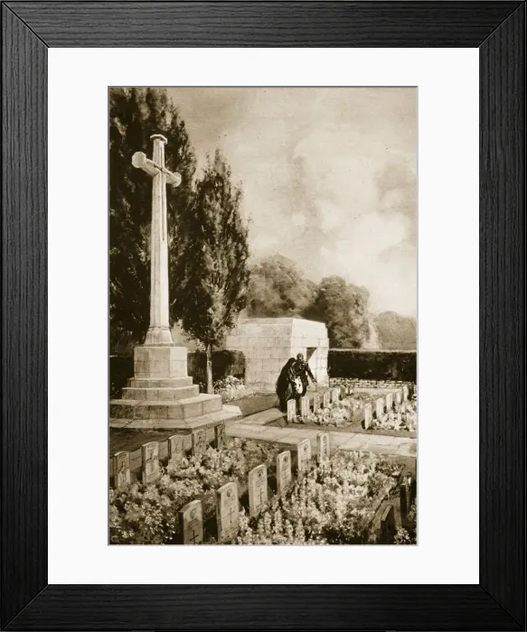 Framed Print : The Cross of Sacrifice, c1914-1919 Framed Print : The Cross of Sacrifice, c1914-1919
