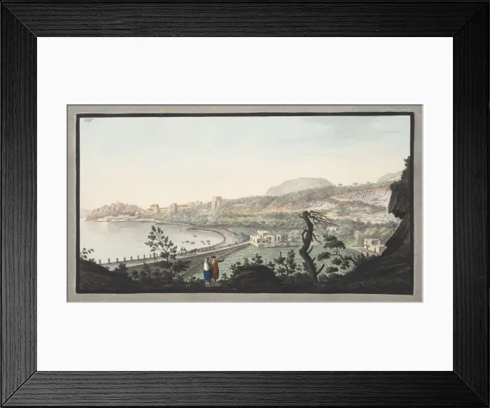 Framed Print : View of Puzzoli taken from the spot represented in Plate XIII, 1776 Framed Print : View of Puzzoli taken from the spot represented in Plate XIII, 1776