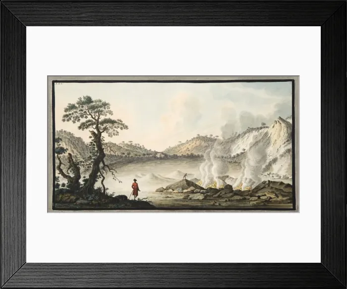 Framed Print : View of Solfaterra, 1776 Framed Print : View of Solfaterra, 1776