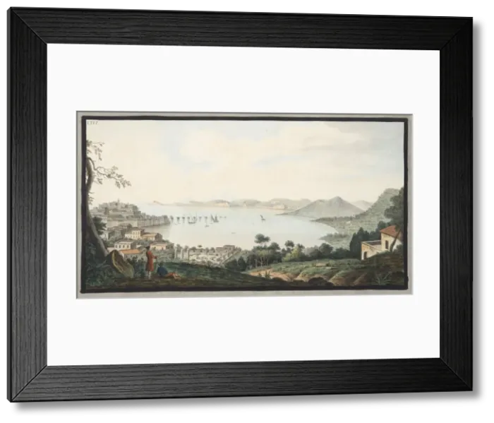 Framed Print : View taken from the spot known as Accademia near Puzzoli, 1776 Framed Print : View taken from the spot known as Accademia near Puzzoli, 1776
