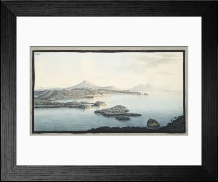 Framed Print : A birds eye view of the territory raised by Volcanic Explosions, 1776 Framed Print : A birds eye view of the territory raised by Volcanic Explosions, 1776