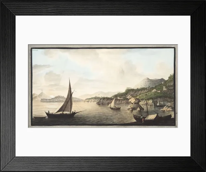 Framed Print : View of a part of the Island of Ischia called Lacco, 1776 Framed Print : View of a part of the Island of Ischia called Lacco, 1776