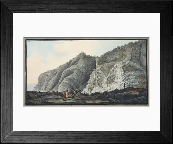 Framed Print : View of a part of the inside of the cone of the mountain of Somma, 1776 Framed Print : View of a part of the inside of the cone of the mountain of Somma, 1776