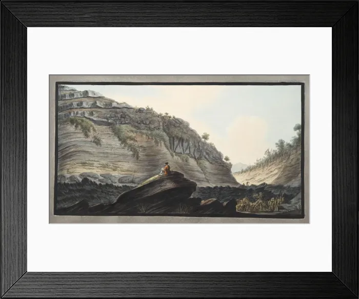 Framed Print : Interior of one of the deepest hollow ways cut by the torrents of the rain water Framed Print : Interior of one of the deepest hollow ways cut by the torrents of the rain water