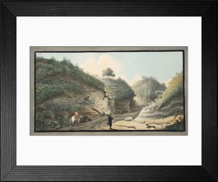 Framed Print : View of a hollow road leading from the Grotto of Pausilipo to Pianura, 1776 Framed Print : View of a hollow road leading from the Grotto of Pausilipo to Pianura, 1776
