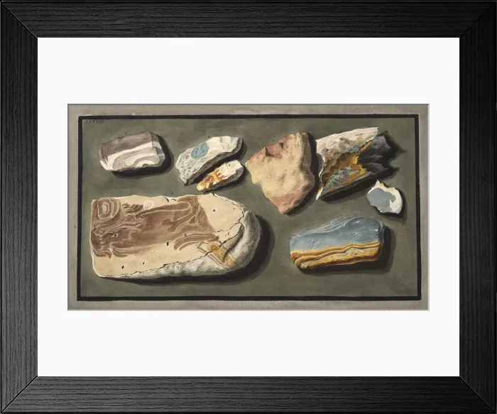 Framed Print : Specimens of a curious volcanic matter taken from a hollow road leading from Pisciarelli Framed Print : Specimens of a curious volcanic matter taken from a hollow road leading from Pisciarelli