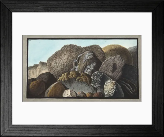 Framed Print : Lava, Scoria, and Pumice stones and of Mount Versuvius, 1776 Framed Print : Lava, Scoria, and Pumice stones and of Mount Versuvius, 1776