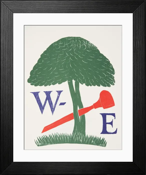 Framed Print : Poster for the Society of Wood Engravers, 1920, (wood engraving) Framed Print : Poster for the Society of Wood Engravers, 1920, (wood engraving)