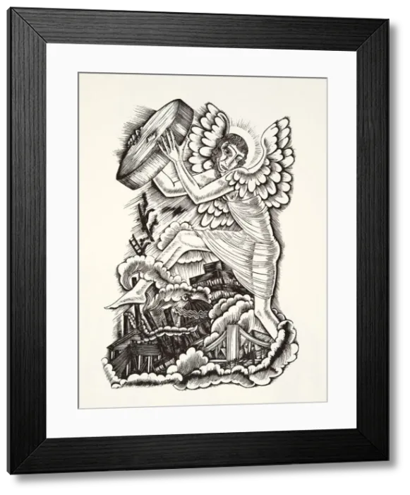 Framed Print : Apocalypse, 1936, (wood engraving) Framed Print : Apocalypse, 1936, (wood engraving)