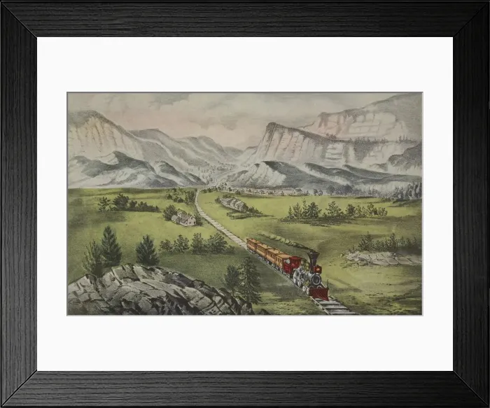 Framed Print : The Great West, pub. 1870, Currier & Ives (Colour Lithograph) Framed Print : The Great West, pub. 1870, Currier & Ives (Colour Lithograph)