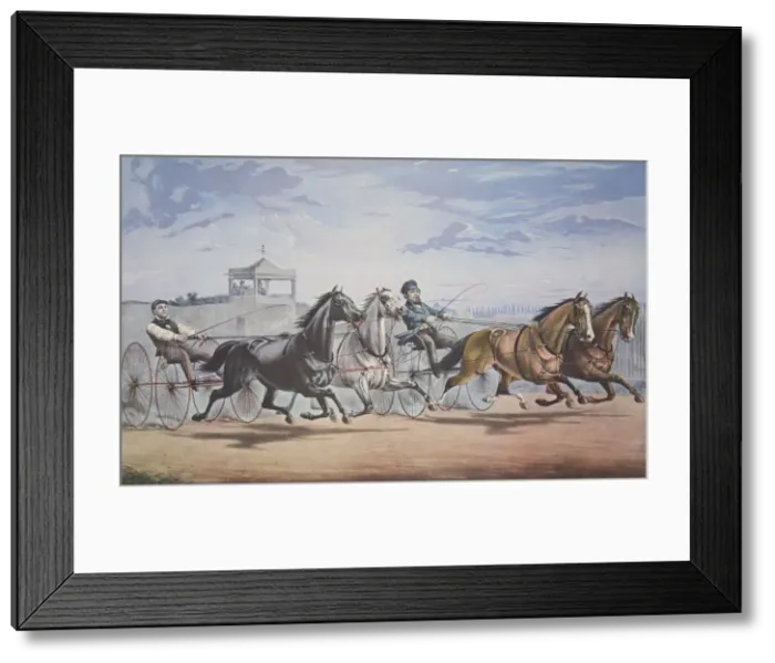 Framed Print : Stella and Alice Grey - Lantern and Whalebone, Passing the Stand, June 5th 1855 Framed Print : Stella and Alice Grey - Lantern and Whalebone, Passing the Stand, June 5th 1855