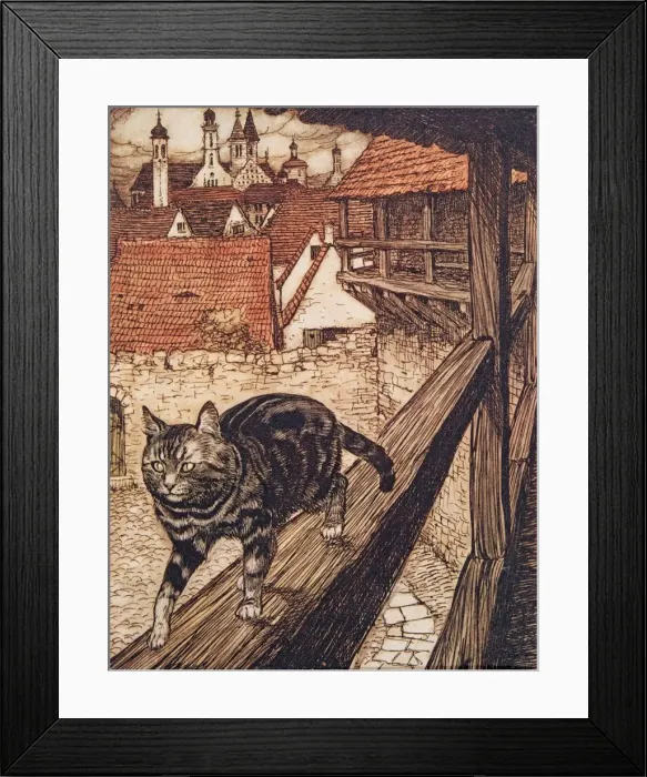 Framed Print : The Cat and Mouse in Partnership, 1909 Framed Print : The Cat and Mouse in Partnership, 1909