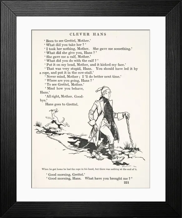 Framed Print : Clever Hans, 1909 Framed Print : Clever Hans, 1909