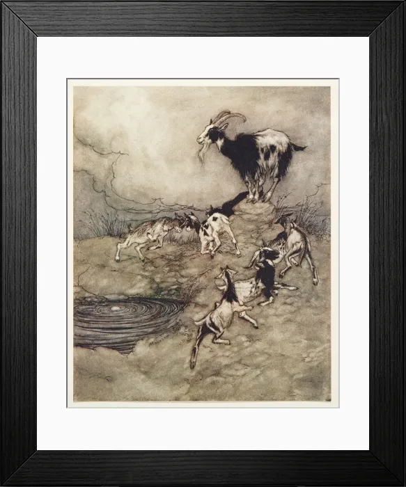 Framed Print : The Wolf and the Seven Kids, 1909 Framed Print : The Wolf and the Seven Kids, 1909