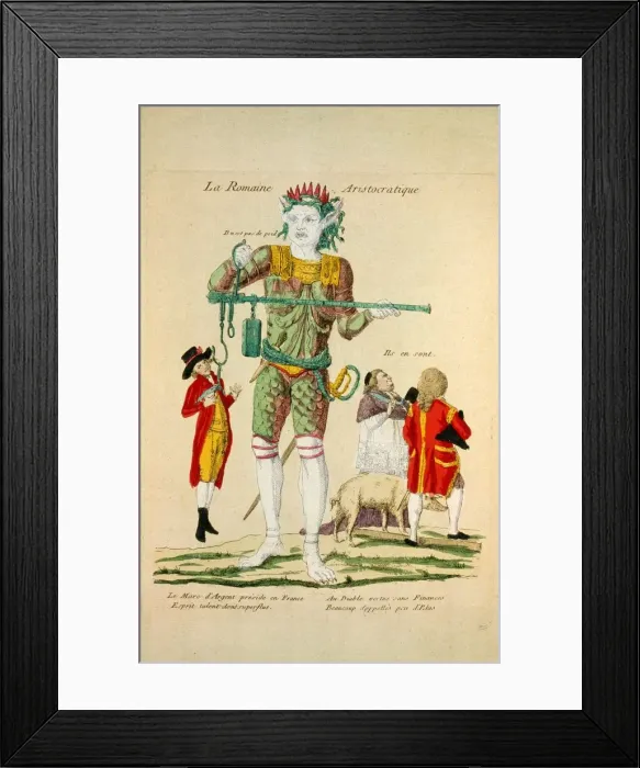 Framed Print : La Romaine Aristocratique, 1789 Framed Print : La Romaine Aristocratique, 1789