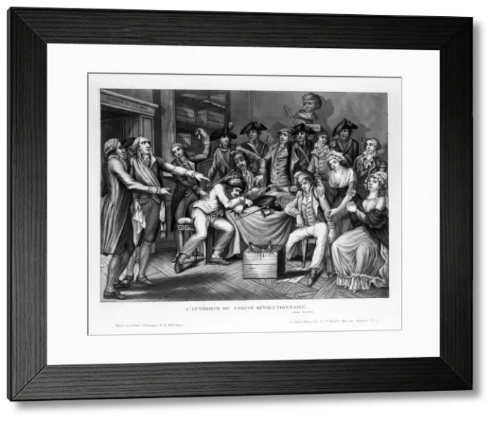 Framed Print : L Interieur du comite revolutionnaire, 1794 Framed Print : L Interieur du comite revolutionnaire, 1794
