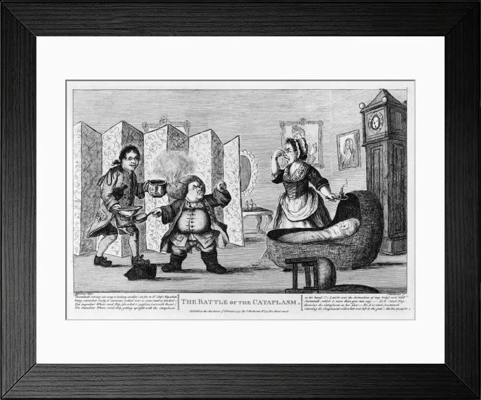 Framed Print : The Battle of the Cataplasm, 1773 Framed Print : The Battle of the Cataplasm, 1773