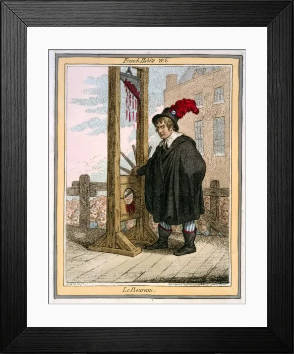 Framed Print : Le Boureau, French Habits No. 6, 1798 Framed Print : Le Boureau, French Habits No. 6, 1798