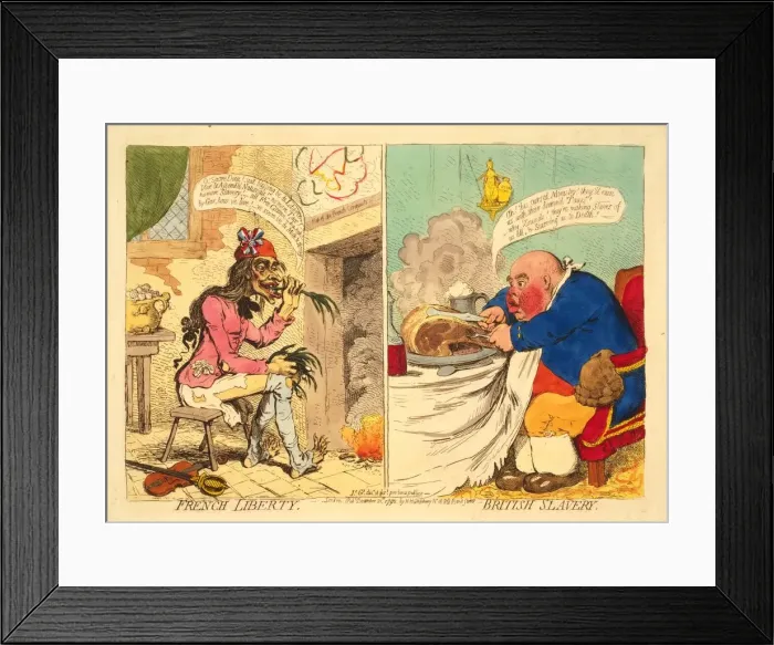 Framed Print : French Liberty - British Slavery, 1892 Framed Print : French Liberty - British Slavery, 1892