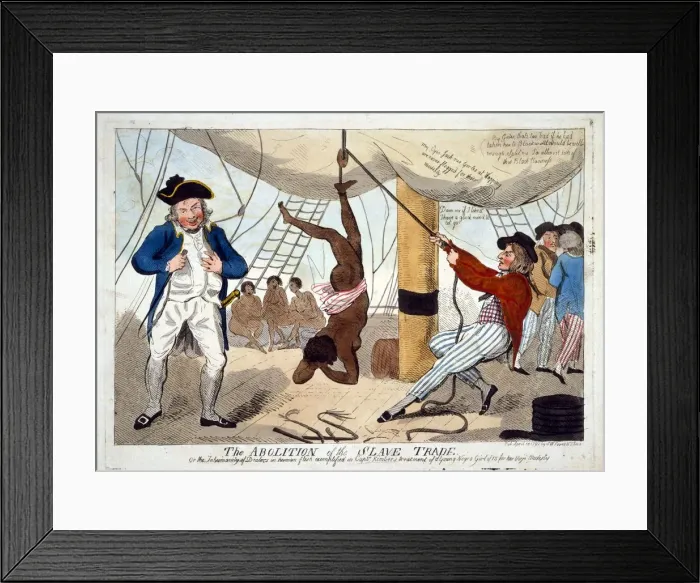 Framed Print : The Abolition of the Slave Trade or the Inhumanity of Dealers in Human Flesh …, 1792 Framed Print : The Abolition of the Slave Trade or the Inhumanity of Dealers in Human Flesh …, 1792