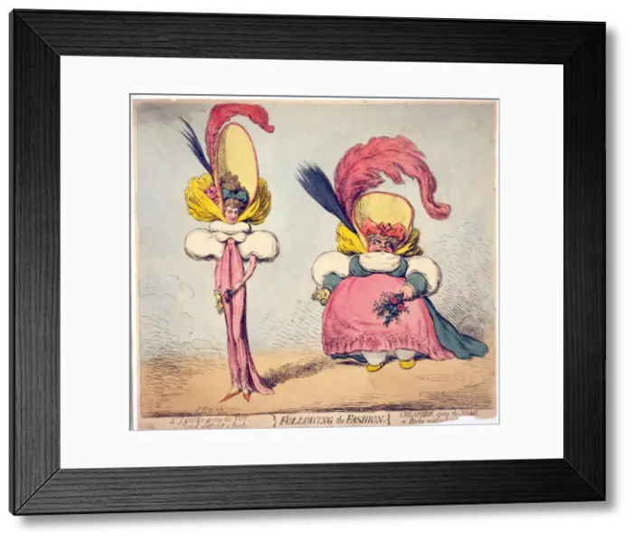 Framed Print : Following Fashion, 1794 Framed Print : Following Fashion, 1794