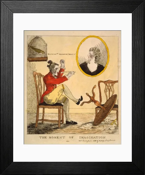 Framed Print : The Moment of Imagination, 1785 Framed Print : The Moment of Imagination, 1785
