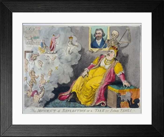 Framed Print : The Moment of Reflection or a Tale for Future Times, 1796 Framed Print : The Moment of Reflection or a Tale for Future Times, 1796