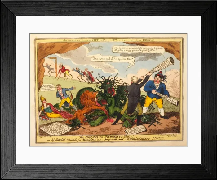 Framed Print : The Death of the Property Tax!! or 37 Mortal Wounds for Ministers and the Inquisitional Framed Print : The Death of the Property Tax!! or 37 Mortal Wounds for Ministers and the Inquisitional