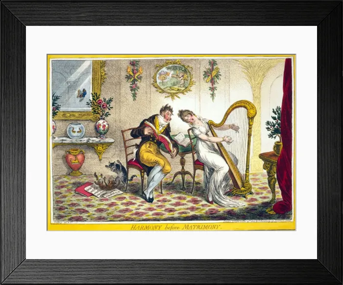 Framed Print : Harmony before Matrimony, 1805 Framed Print : Harmony before Matrimony, 1805