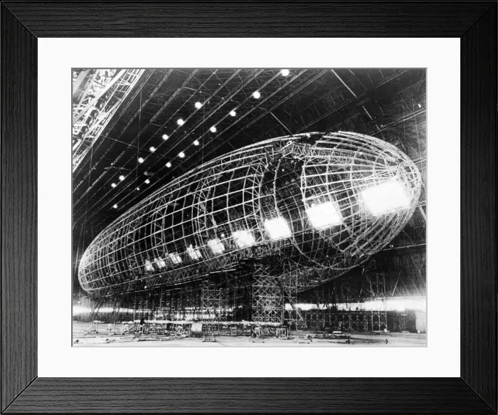 Framed Print : Worlds Largest Dirigible near completion, 1930s Framed Print : Worlds Largest Dirigible near completion, 1930s