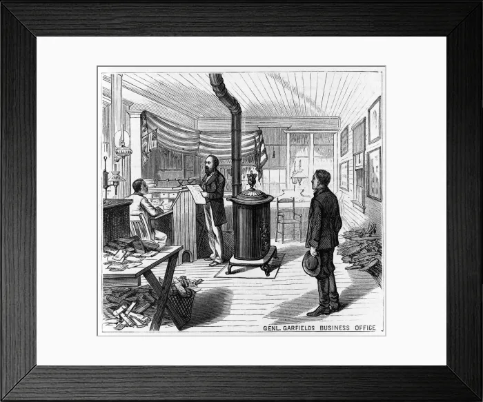 Framed Print : G enl Garfields Business Office, 1880 Framed Print : G enl Garfields Business Office, 1880
