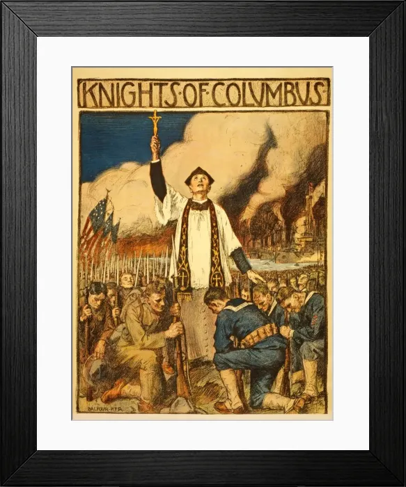 Framed Print : Knights of Columbus, 1917 Framed Print : Knights of Columbus, 1917